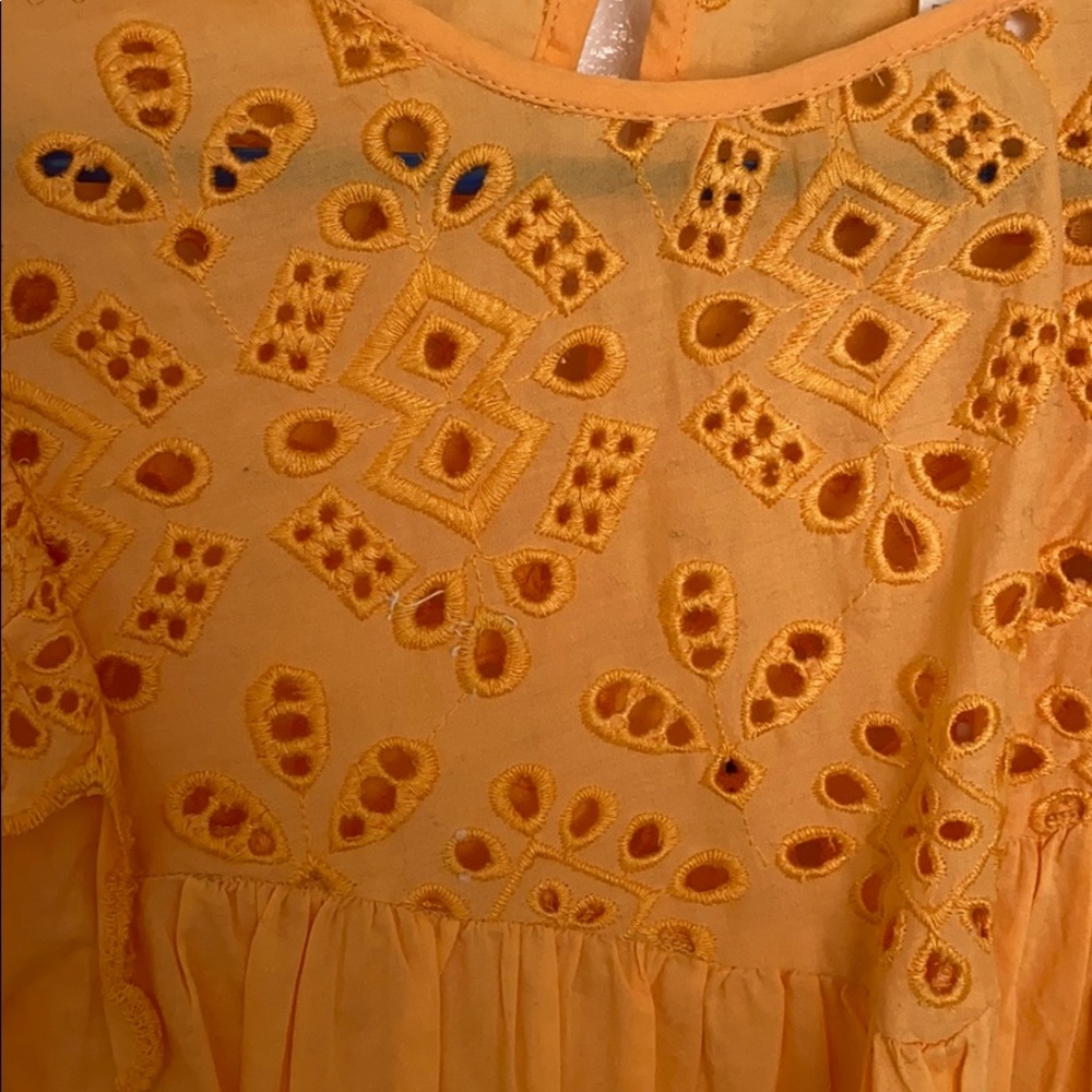 H&M Orange Ruffled Blouse - Picture 2 of 4